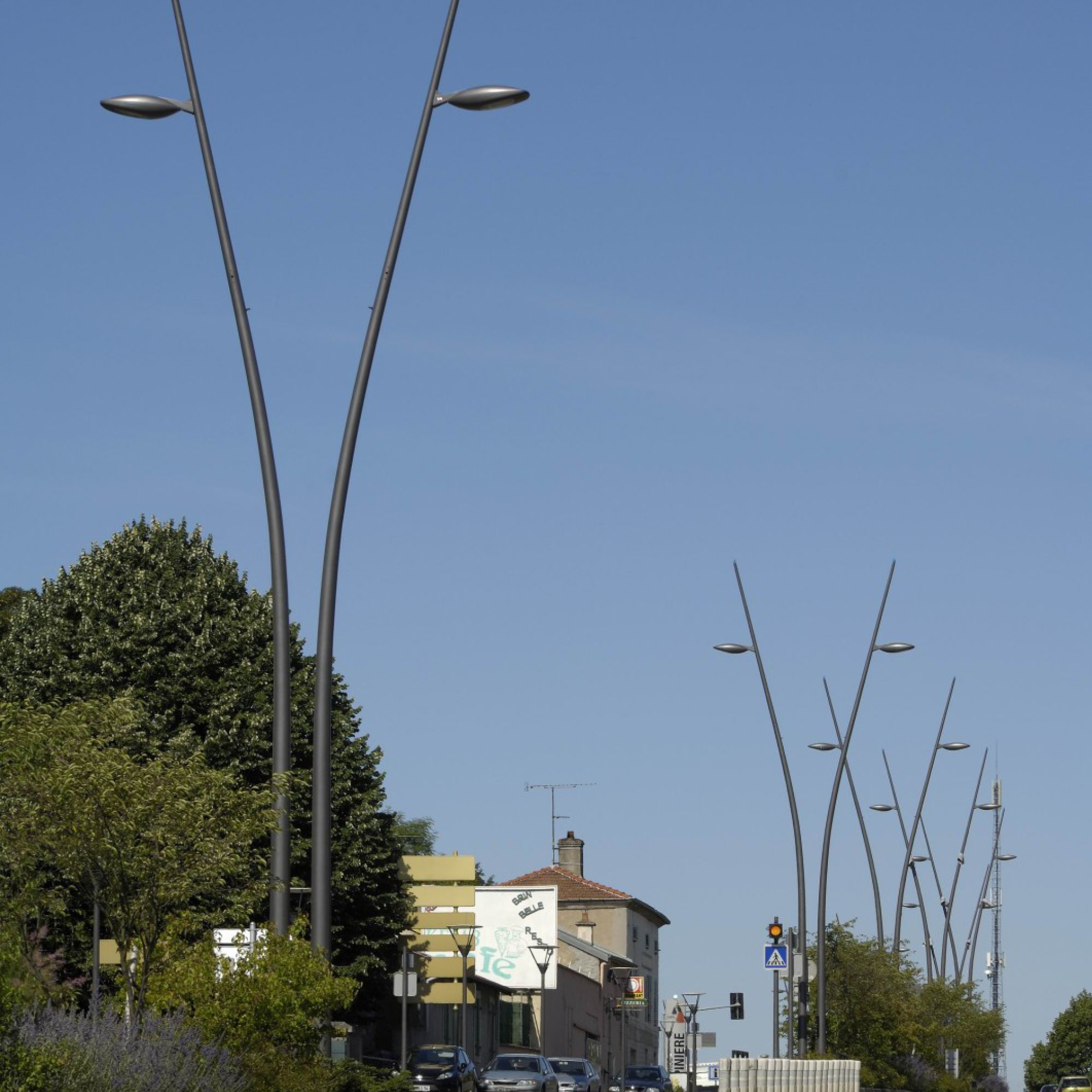 Mâts cintrés Laxou Sapinière