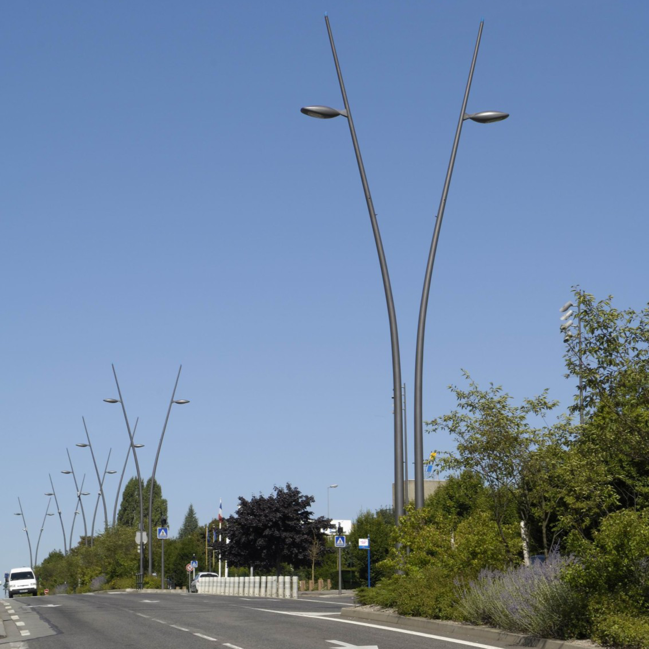 Mâts cintrés Laxou Sapinière