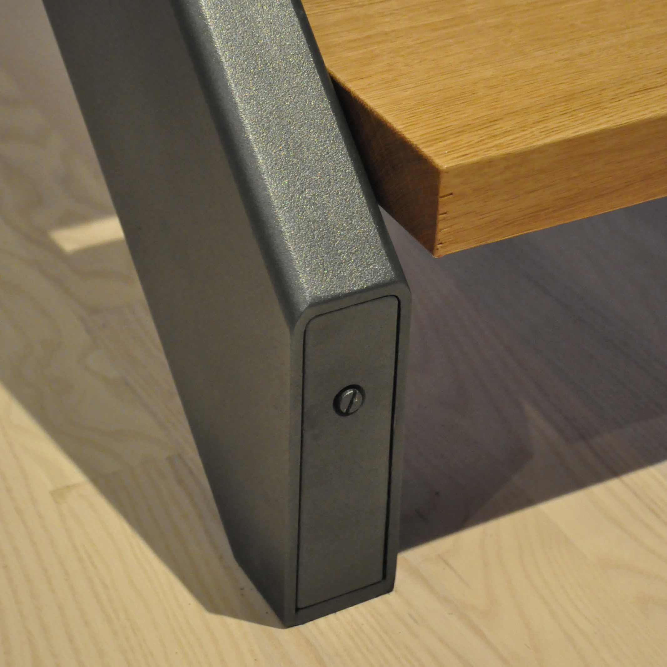 Escalier métal et bois