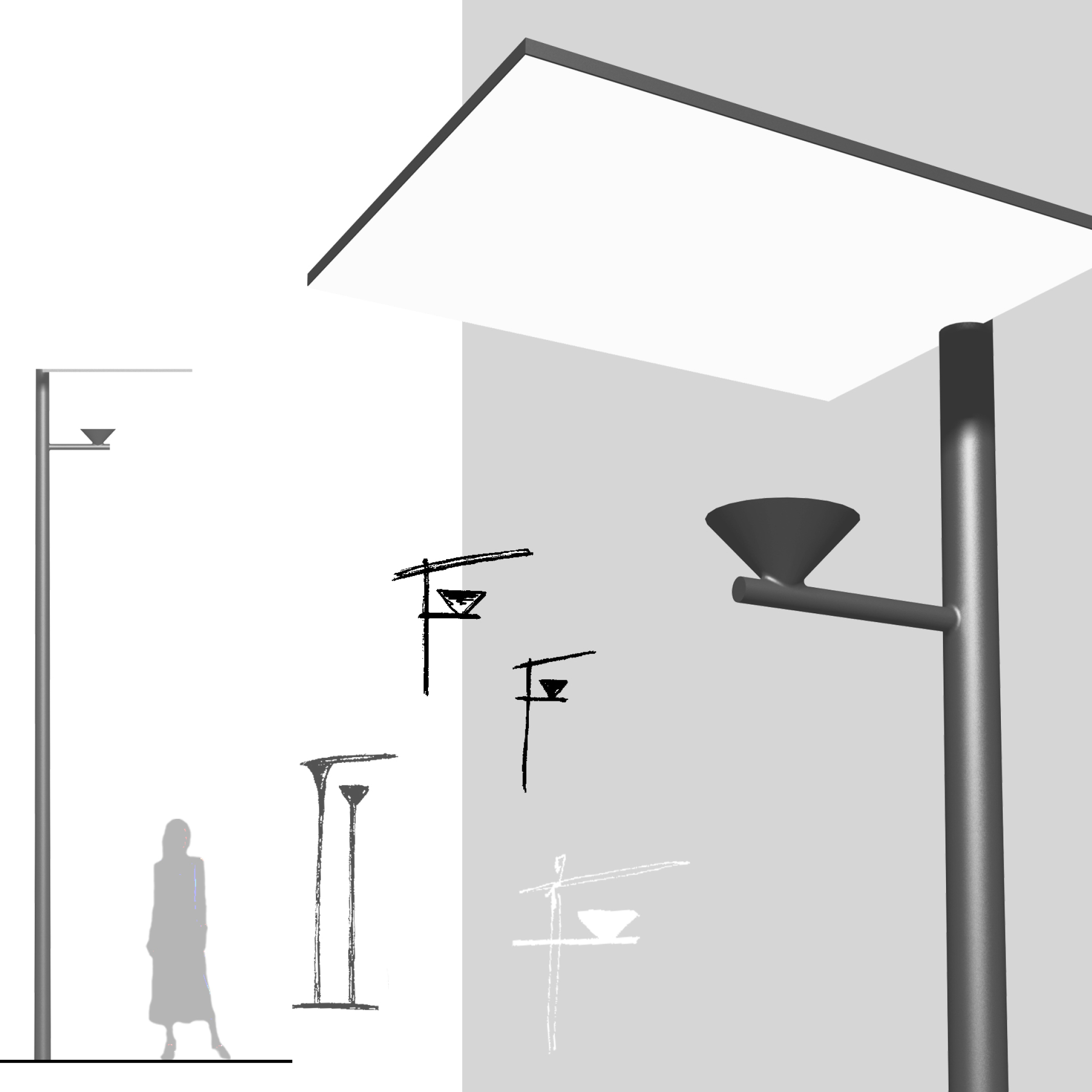 Luminaire conique indirect