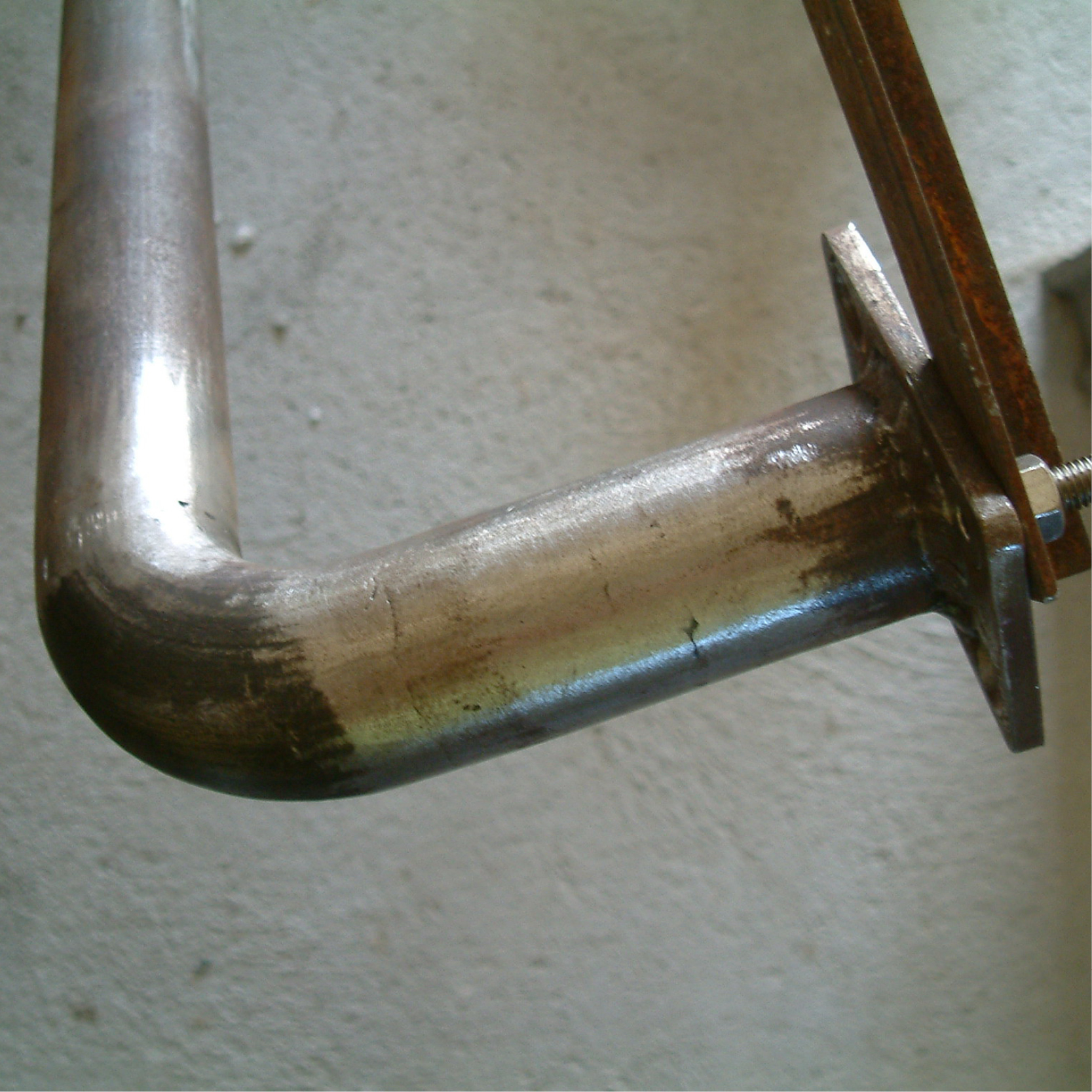 Escalier métal et bois