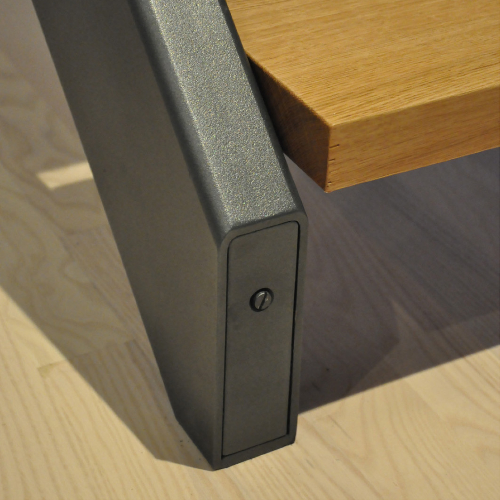 Escalier métal et bois