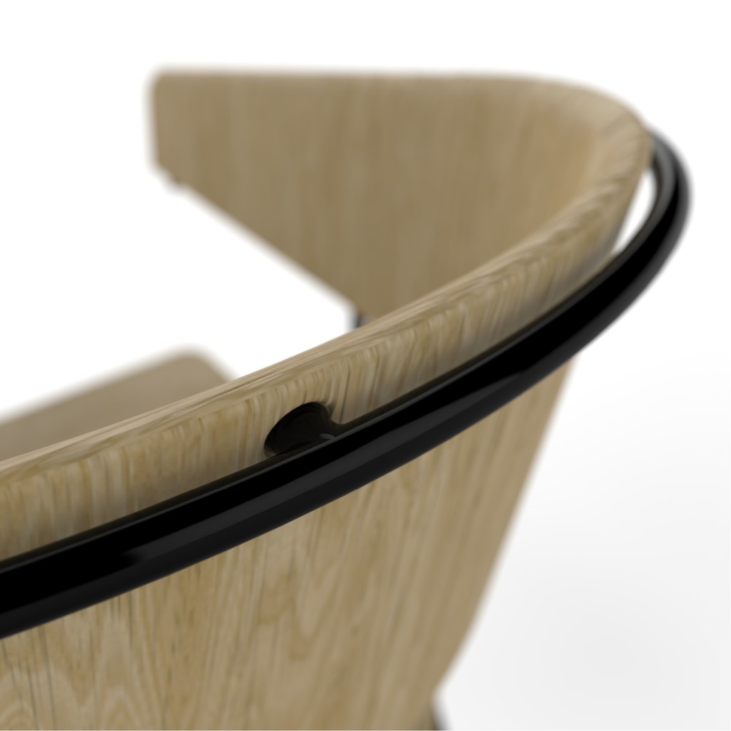 Chaise métal et bois