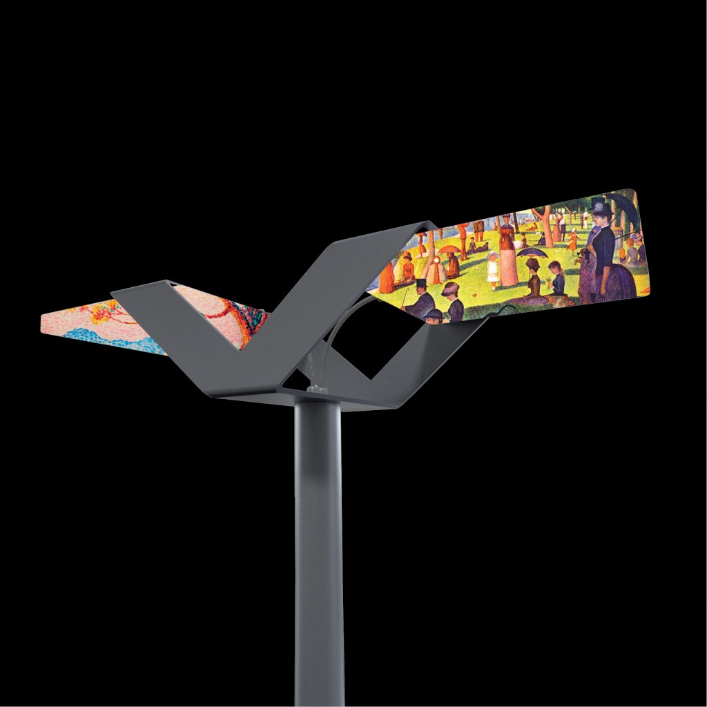 Support pour module led, éclairage public, lampadaire, street lighting