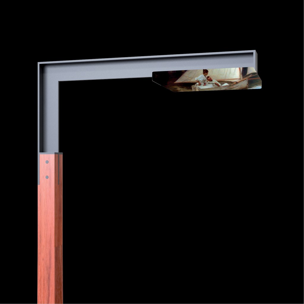 Support pour module led, éclairage public, lampadaire, street lighting