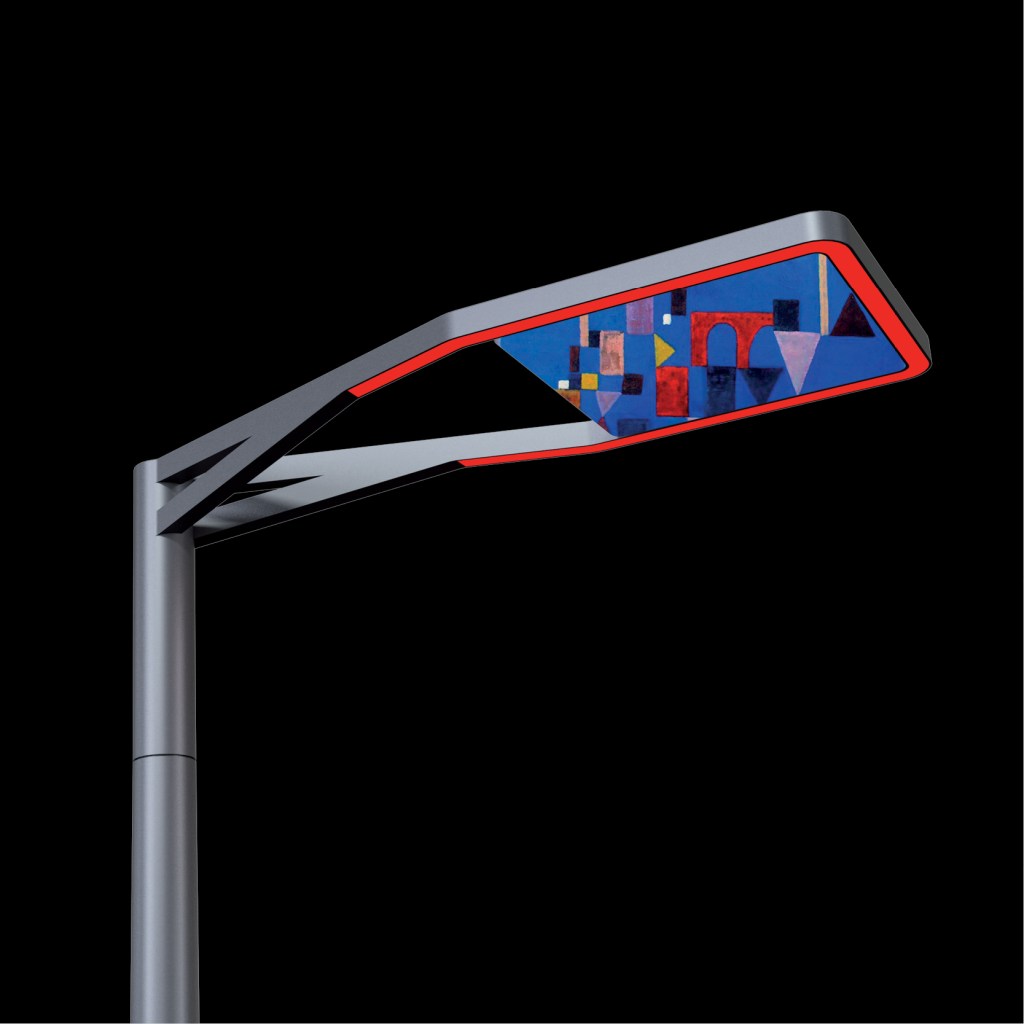 Support pour module led, éclairage public, lampadaire, street lighting