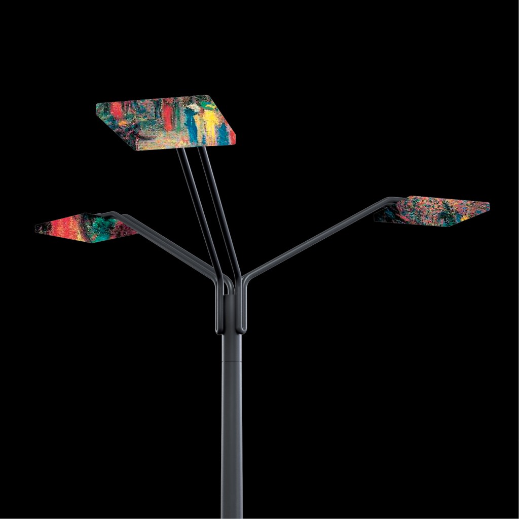 Support pour module led, éclairage public, lampadaire, street lighting