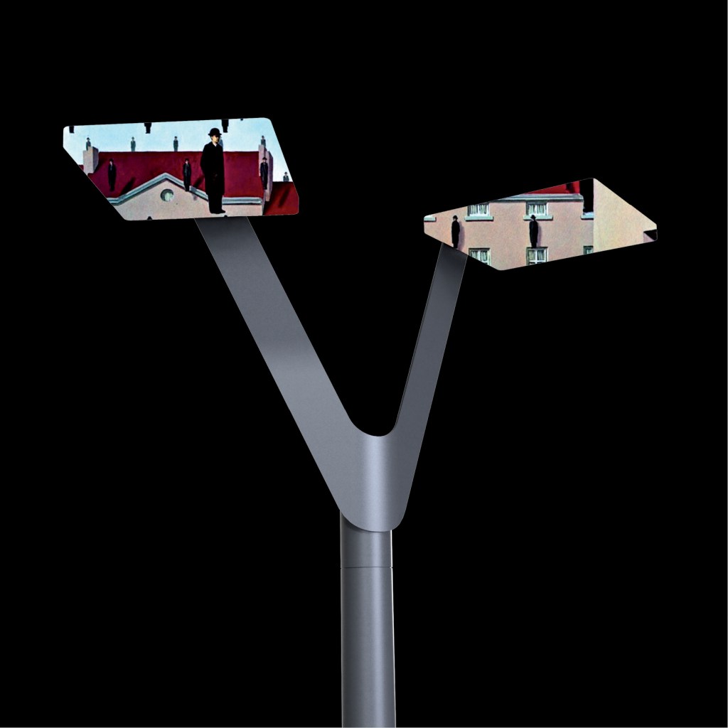 Support pour module led, éclairage public, lampadaire, street lighting