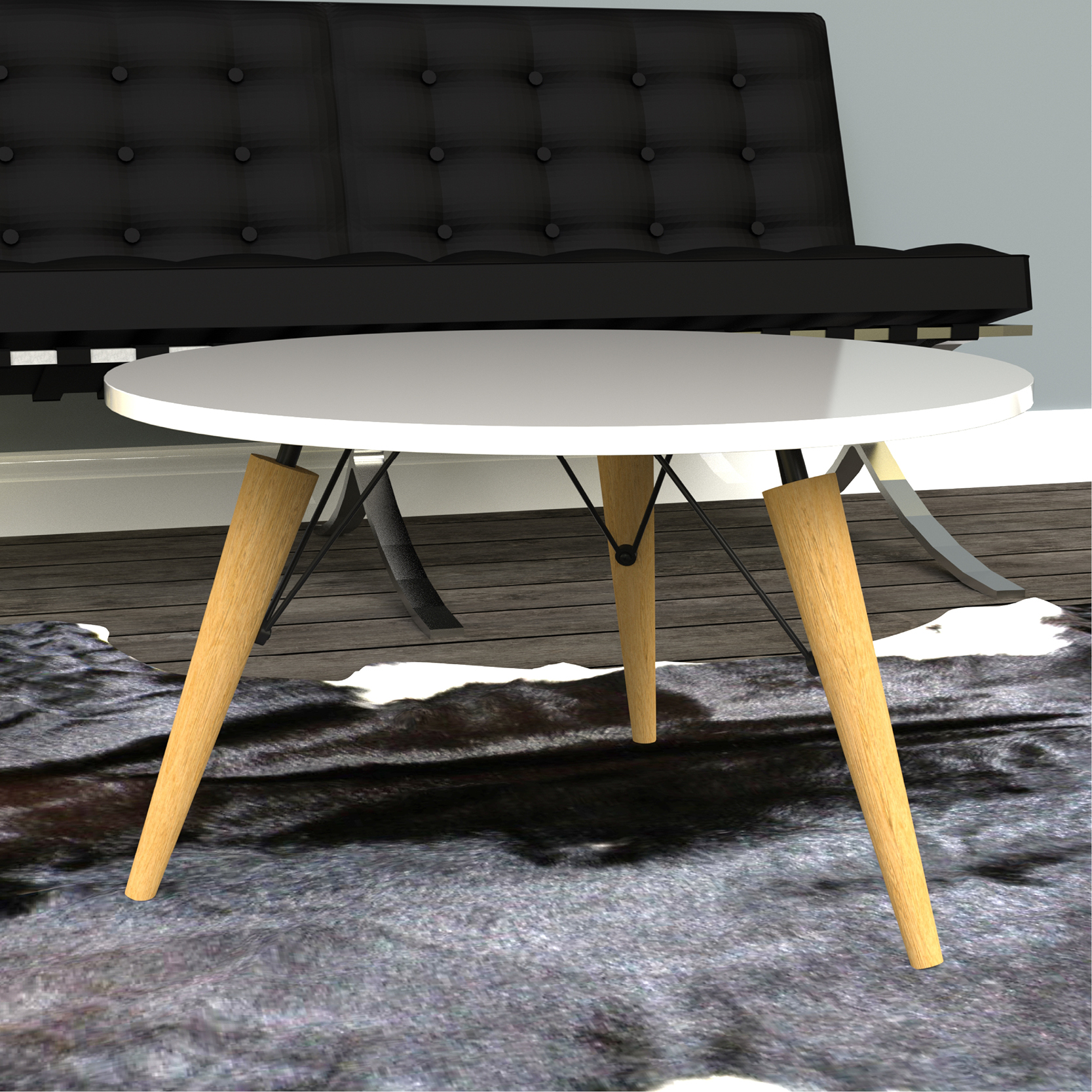 Pied incliné CHARLY 350 mm