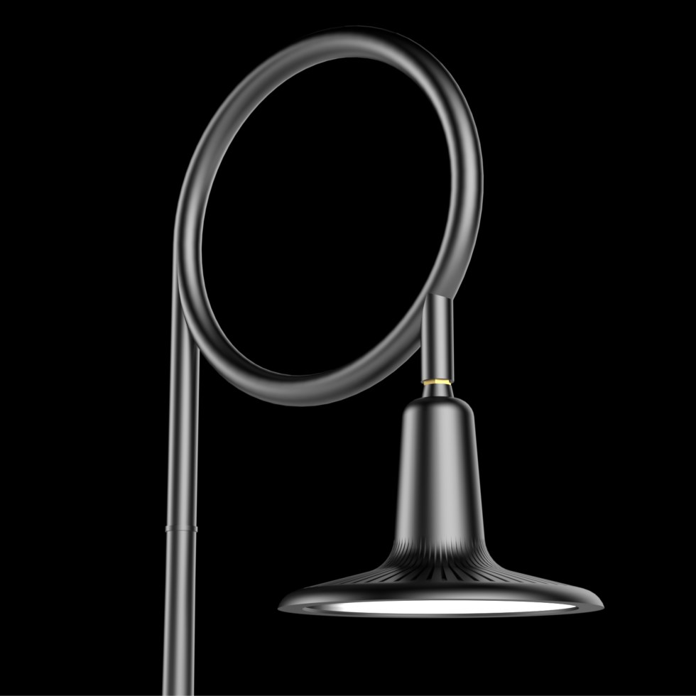 Luminaire sur crosse décorative