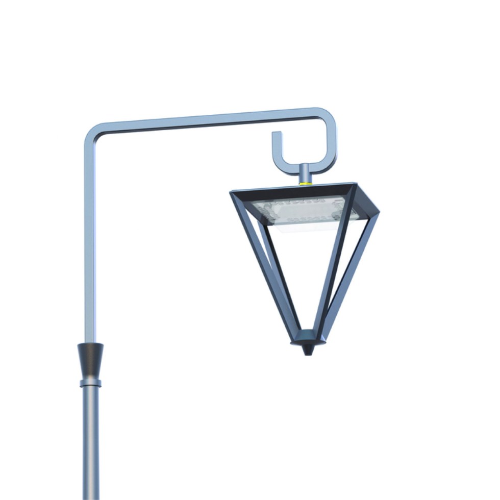 Luminaire 4 face rétro leds