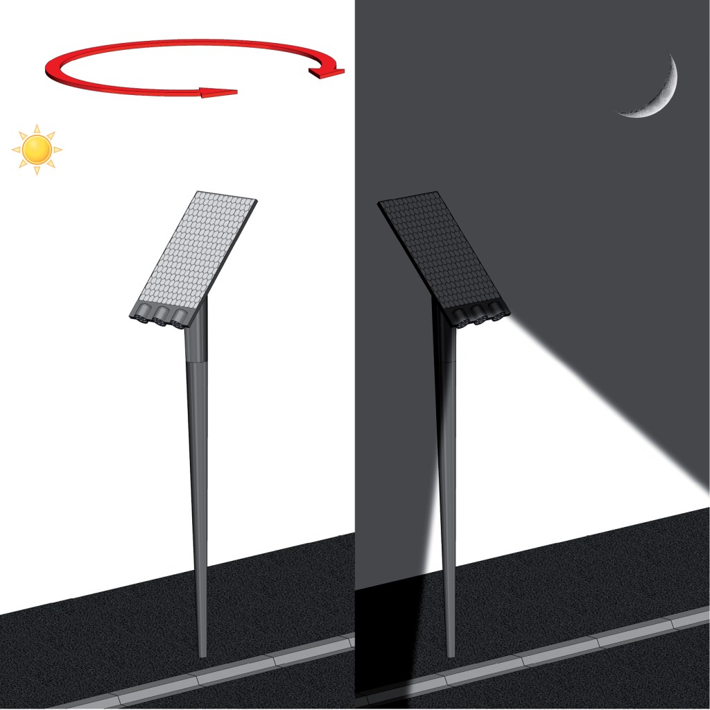 lampadaire solaire autonome