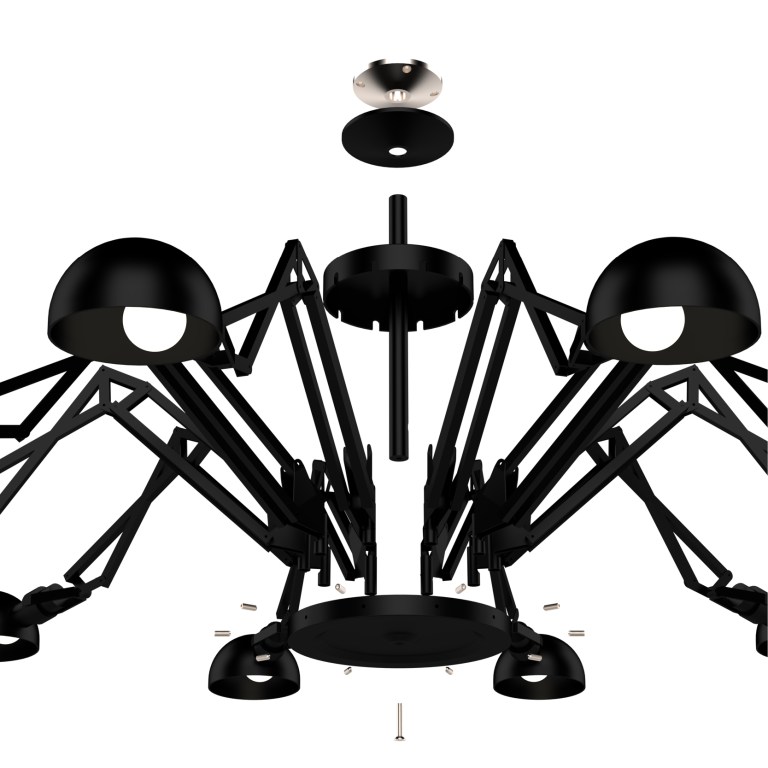 Suspension araignée lampes d'architecte