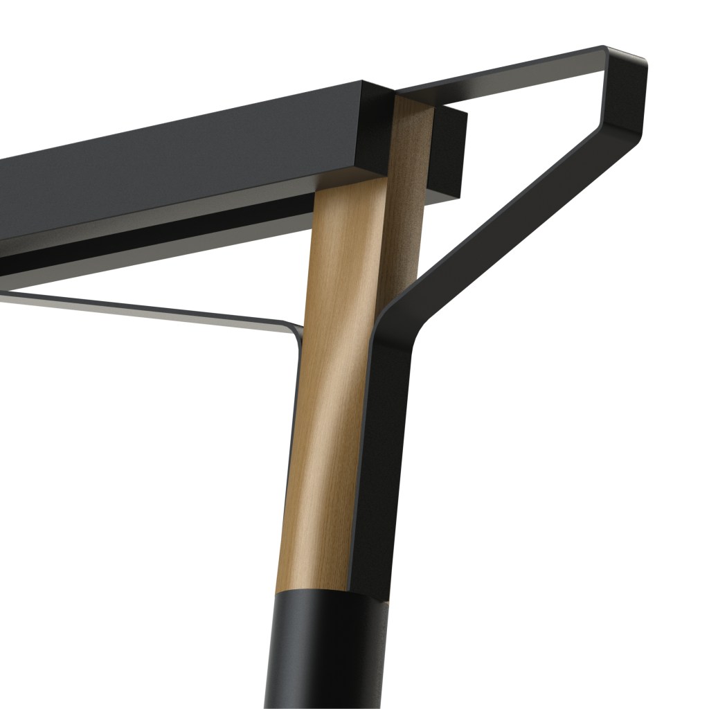 Crosse aluminium avec sublimation bois, détail