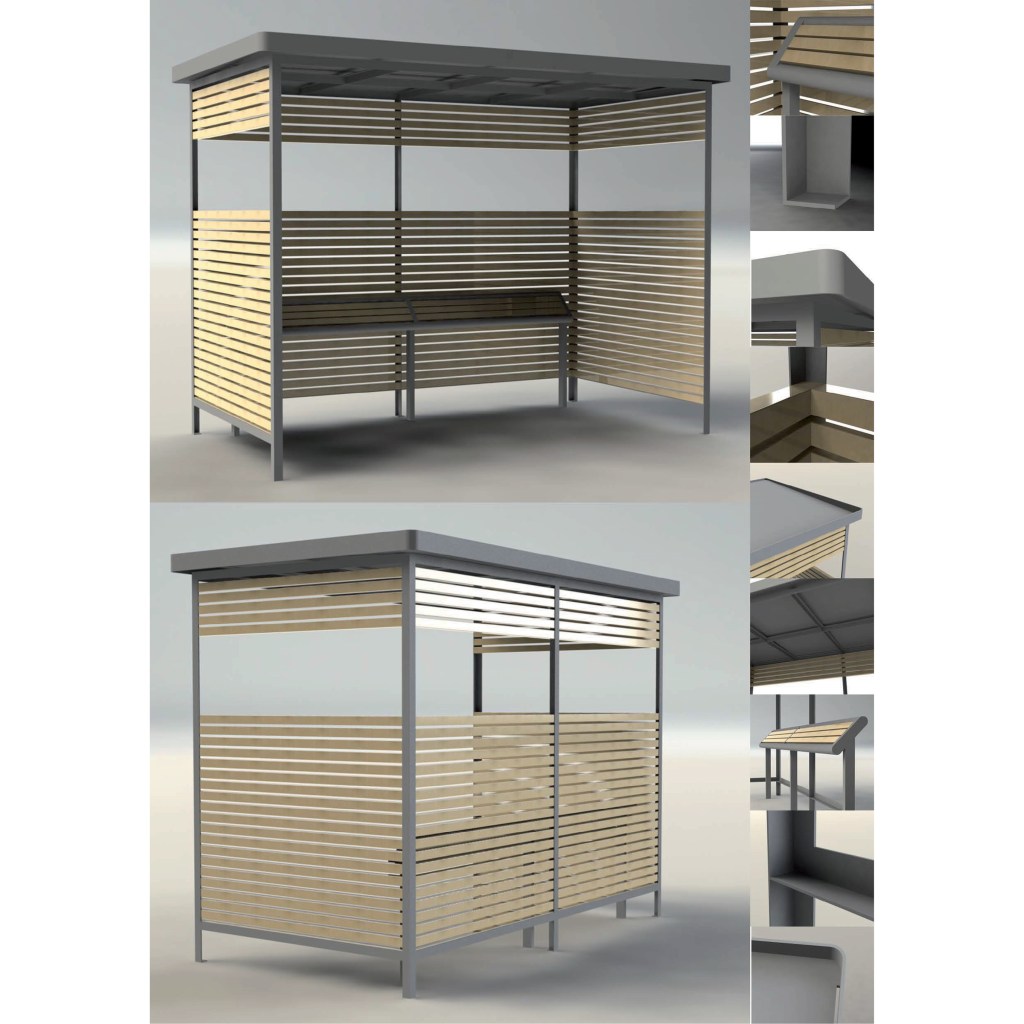 Abri bus éco, mobilier urbain
