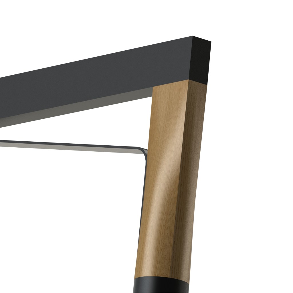 Crosse aluminium avec sublimation bois, détail