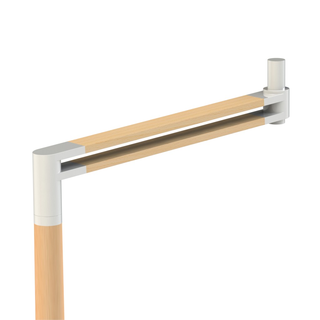 Crosse aluminium et bois