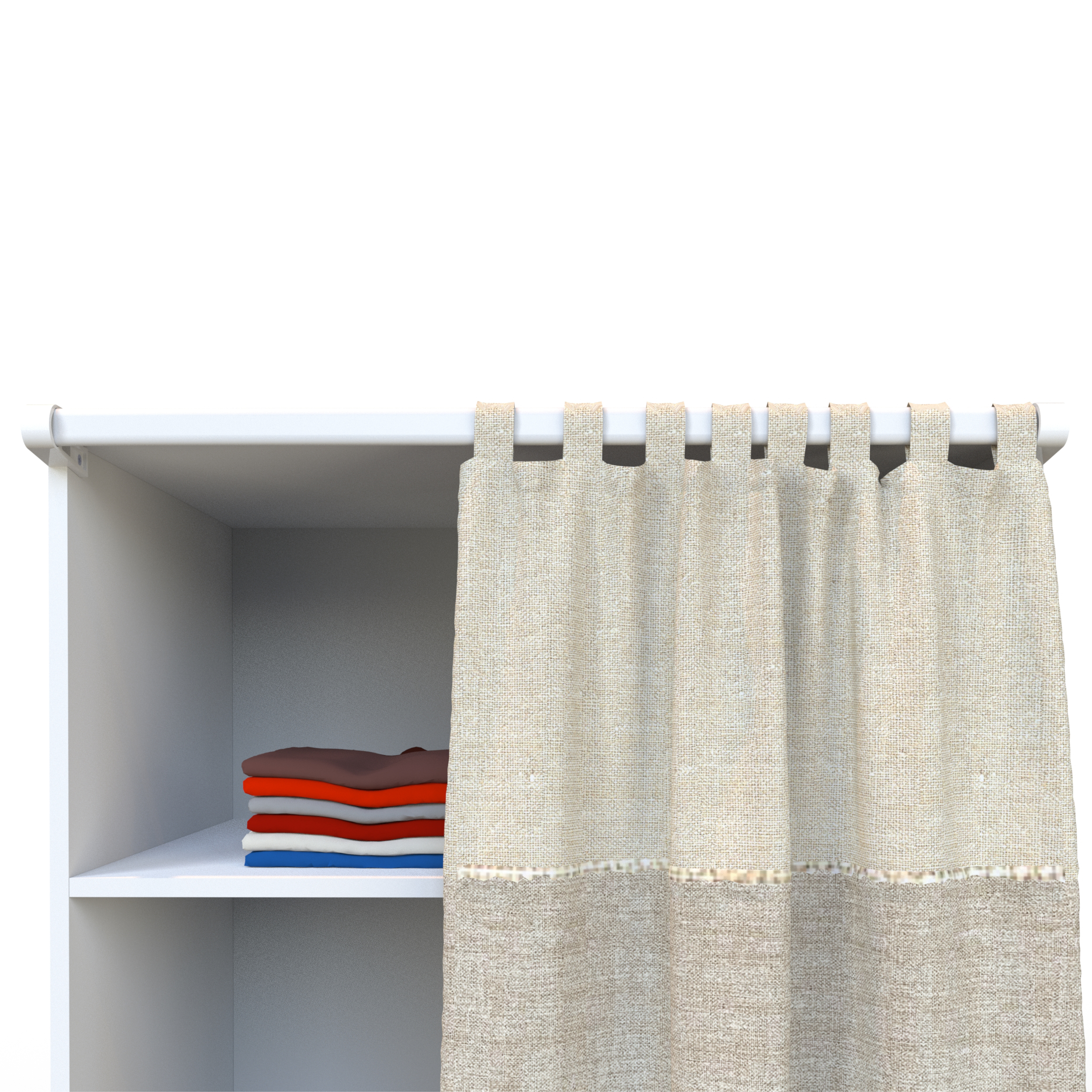 Support barre de rideau de dressing