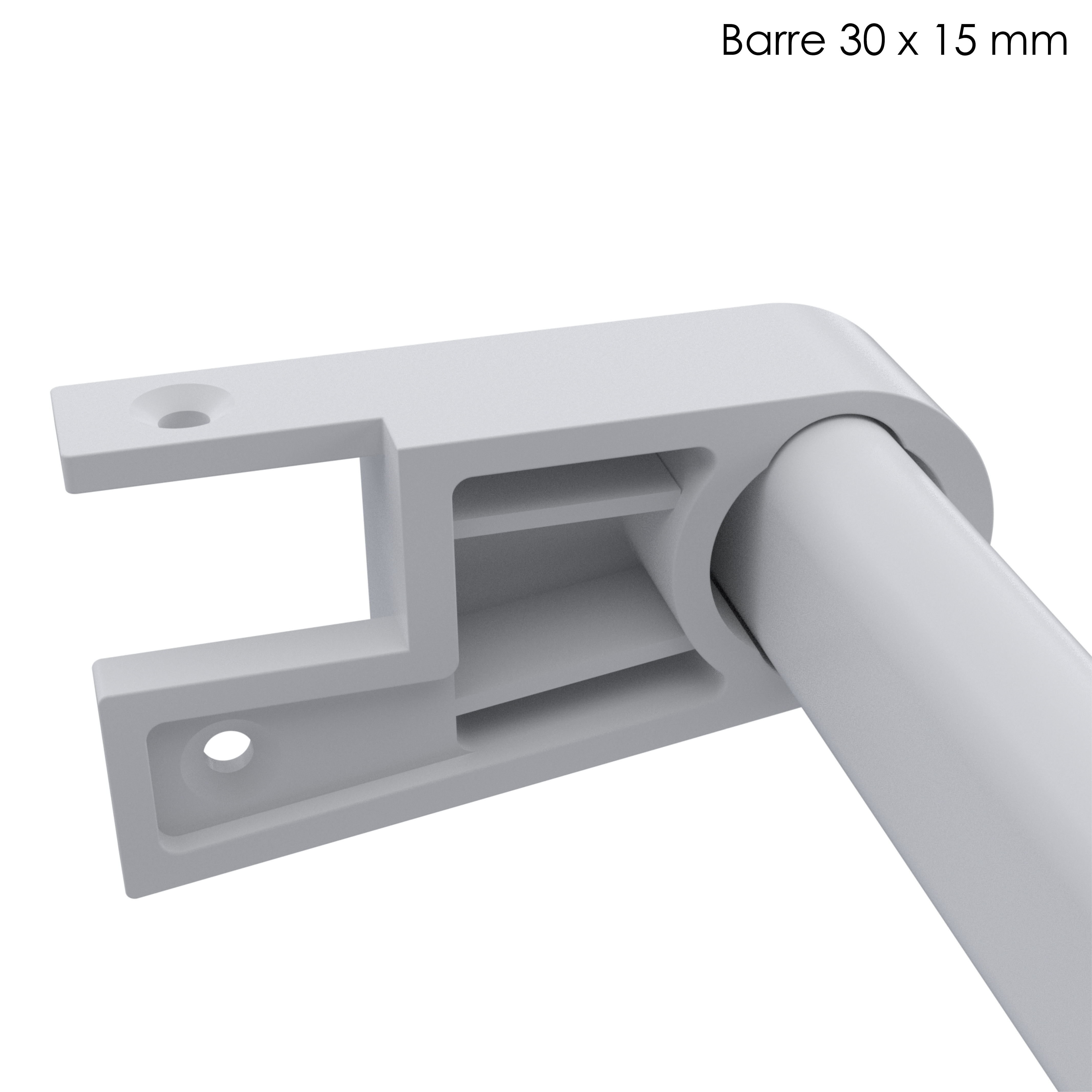 Support barre de rideau de dressing