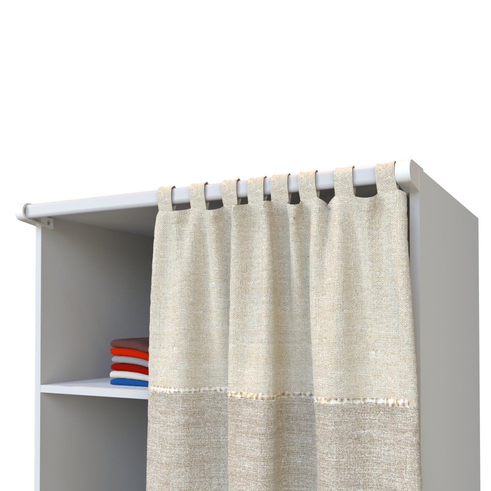 Supports rideau de dressing