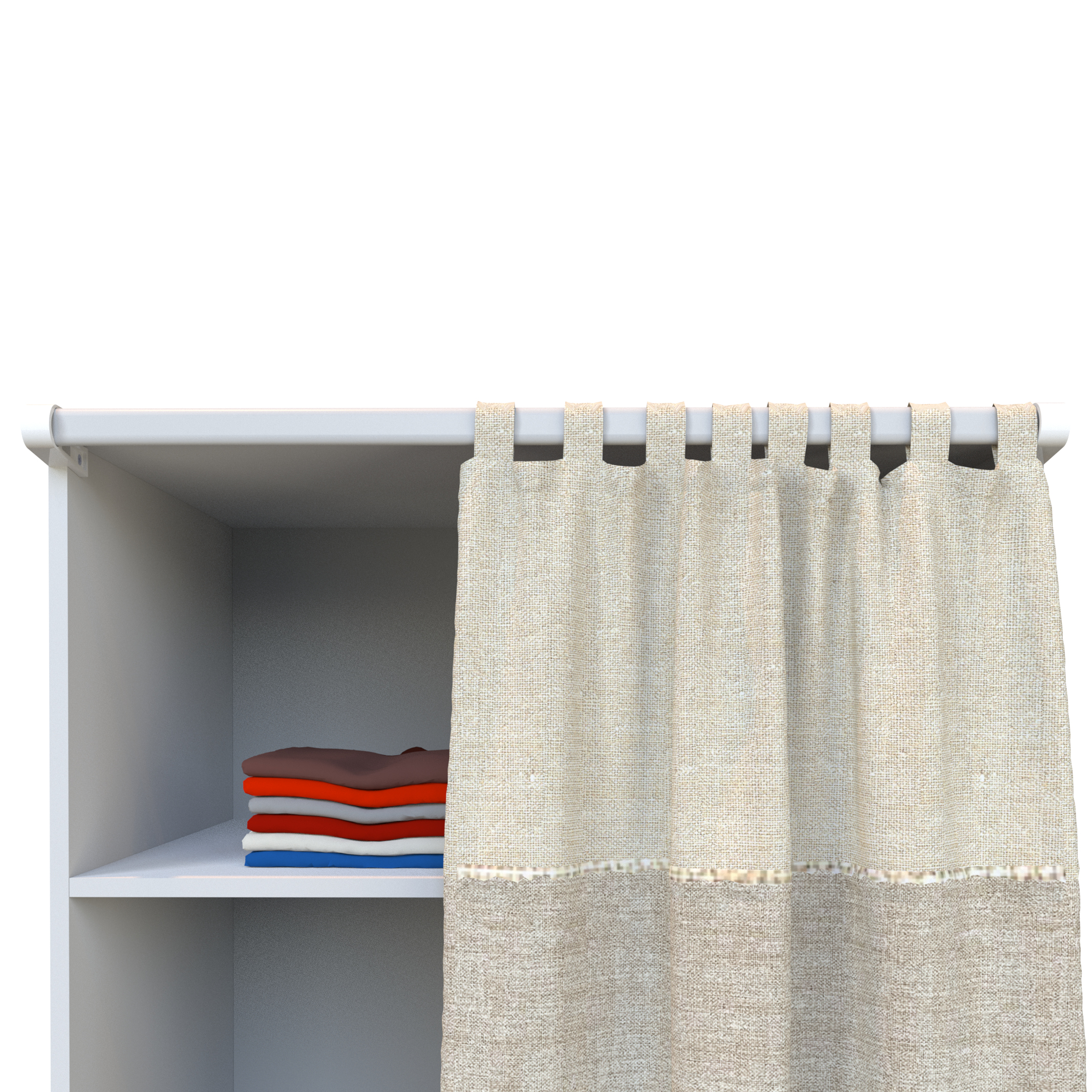 Supports rideau de dressing